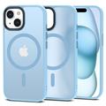 iPhone 15 Tech-Protect Magmat Cover - MagSafe-compatibel - Luchtblauw / Doorschijnend