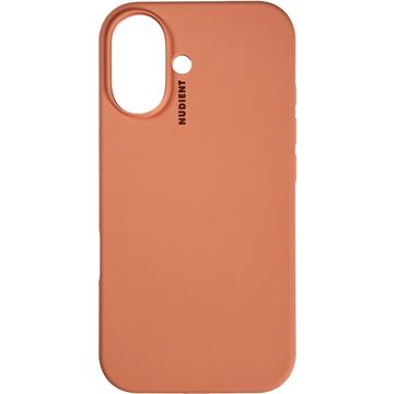 iPhone 16 Nudient Base Silicone Hoesje - Perzikoranje