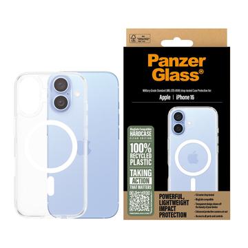 iPhone 16 PanzerGlass HardCase MagSafe Compatibel Hoesje - Wit / Transparant