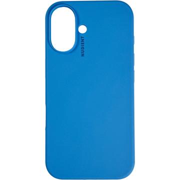 iPhone 16 Plus Nudient Base Silicone Hoesje - Blauw