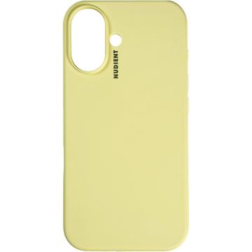 iPhone 16 Plus Nudient Base Silicone Hoesje - Lichtgeel