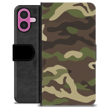 iPhone 16 Plus Premium Portemonnee Hoesje - Camouflage