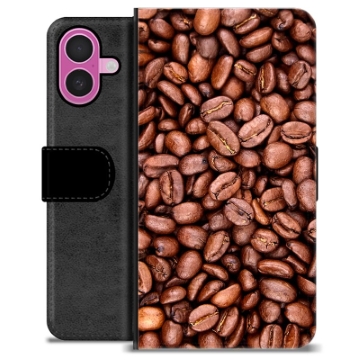 iPhone 16 Plus Premium Portemonnee Hoesje - Koffiebonen