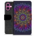 iPhone 16 Plus Premium Portemonnee Hoesje - Kleurrijke Mandala