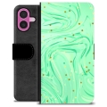 iPhone 16 Plus Premium Portemonnee Hoesje - Groene Munt