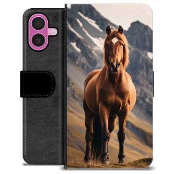 iPhone 16 Plus Premium Portemonnee Hoesje - Paard