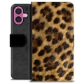 iPhone 16 Plus Premium Portemonnee Hoesje - Luipaard