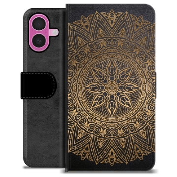 iPhone 16 Plus Premium Portemonnee Hoesje - Mandala