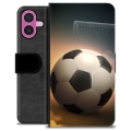 iPhone 16 Plus Premium Portemonnee Hoesje - Voetbal