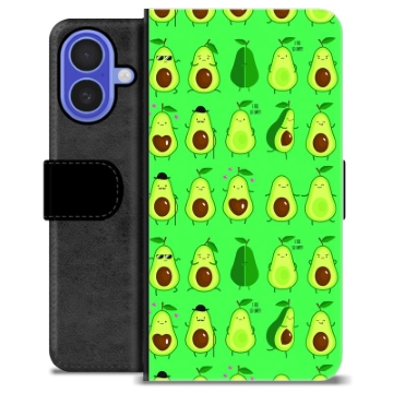 iPhone 16 Premium Portemonnee Hoesje - Avocado Patroon