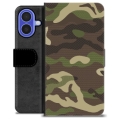 iPhone 16 Premium Portemonnee Hoesje - Camouflage