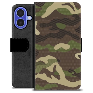 iPhone 16 Premium Portemonnee Hoesje - Camouflage