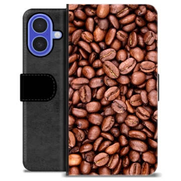 iPhone 16 Premium Portemonnee Hoesje - Koffiebonen