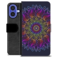 iPhone 16 Premium Portemonnee Hoesje - Kleurrijke Mandala