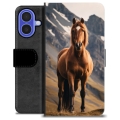 iPhone 16 Premium Portemonnee Hoesje - Paard