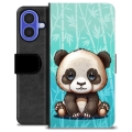 iPhone 16 Premium Portemonnee Hoesje - Panda
