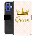 iPhone 16 Premium Portemonnee Hoesje - Koningin