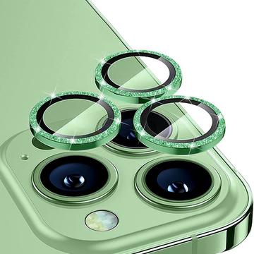 iPhone 16 Pro/16 Pro Max Hat Prince Glitter Camera Lens Beschermer - Groen