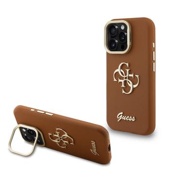 iPhone 16 Pro Guess 4G Logo Stand Camera Frame Hoesje