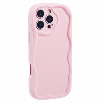 iPhone 16 Pro Max Candy Color Wavy TPU hoesje - Roze
