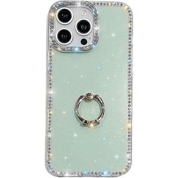 iPhone 16 Pro Max CrystalGlow Hybride Hoesje met Ringhouder