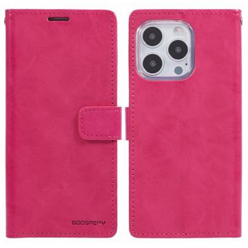 iPhone 16 Pro Max Mercury Goospery Blue Moon Portemonnee Hoesje - Hot Pink