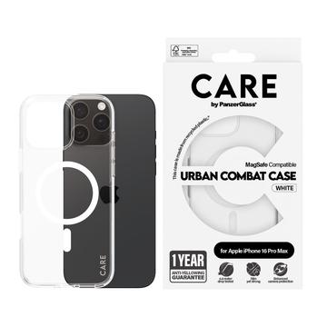 iPhone 16 Pro Max PanzerGlass Care Transparent Urban Combat Case - MagSafe compatibel - Wit