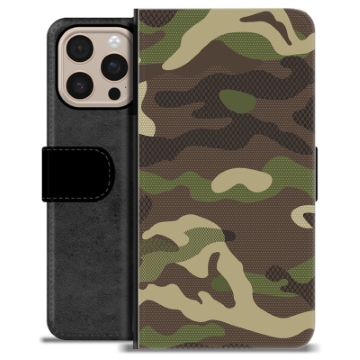 iPhone 16 Pro Max Premium Portemonnee Hoesje - Camouflage