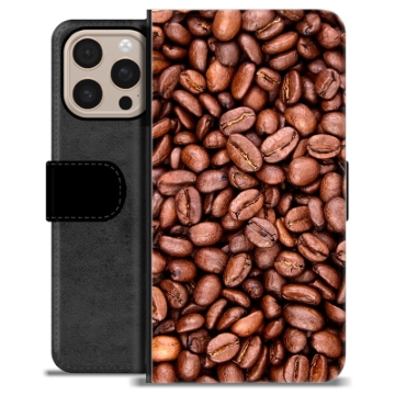 iPhone 16 Pro Max Premium Portemonnee Hoesje - Koffiebonen