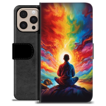 iPhone 16 Pro Max Premium Portemonnee Hoesje - Meditatie