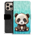 iPhone 16 Pro Max Premium Portemonnee Hoesje - Panda