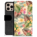 iPhone 16 Pro Max Premium Portemonnee Hoesje - Roze Bloemen