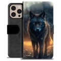 iPhone 16 Pro Max Premium Portemonnee Hoesje - Wolf