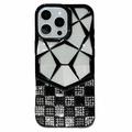 iPhone 16 Pro Max Strass Geometrisch Diamantpatroon Hoesje