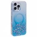 iPhone 16 Pro Max Sparkle Glow MagSafe hoesje - Blauw