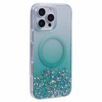 iPhone 16 Pro Max Sparkle Glow MagSafe hoesje - Groen