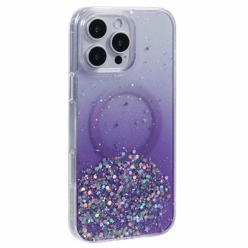 iPhone 16 Pro Max Sparkle Glow MagSafe hoesje - Paars