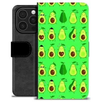 iPhone 16 Pro Premium Portemonnee Hoesje - Avocado Patroon