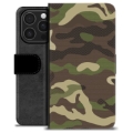 iPhone 16 Pro Premium Portemonnee Hoesje - Camouflage