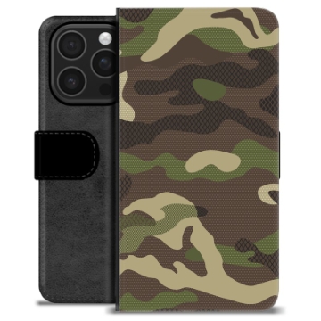 iPhone 16 Pro Premium Portemonnee Hoesje - Camouflage