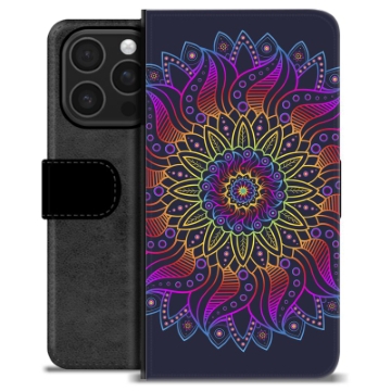 iPhone 16 Pro Premium Portemonnee Hoesje - Kleurrijke Mandala