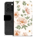 iPhone 16 Pro Premium Portemonnee Hoesje - Bloemen