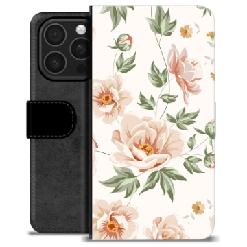 iPhone 16 Pro Premium Portemonnee Hoesje - Bloemen