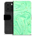 iPhone 16 Pro Premium Portemonnee Hoesje - Groene Munt