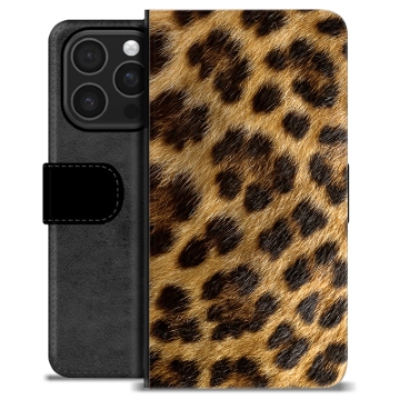 iPhone 16 Pro Premium Portemonnee Hoesje - Luipaard