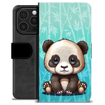 iPhone 16 Pro Premium Portemonnee Hoesje - Panda
