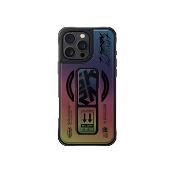 iPhone 16 Pro Skinarma Kira Kobai Mag Mag Hoesje met Grip-Stand - Holografisch