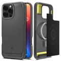 iPhone 16 Pro Spigen Rugged Armor Mag TPU Hoesje - Grijs