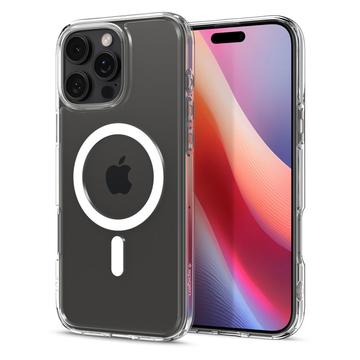 iPhone 16 Pro Spigen Ultra Hybrid Mag Hoesje - Wit / Doorzichtig