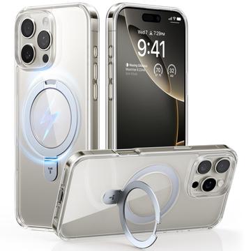 iPhone 16 Pro Torras Guardian Ostand MagSafe hoesje - Doorzichtig